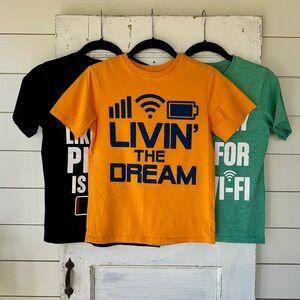 CHILDRENS PLACE, BOYS SHORT SLEEVE, GRAPHIC T-SHIRTS. SIZE M(7/8)